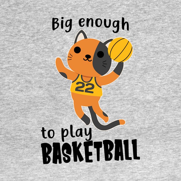 Children Basketball Cat Funny Sports Animals by Foxxy Merch